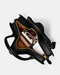 COACH®,STAR BAG IN REGENERATIVE LEATHER,Glovetanned Leather,Brass/Black,Inside View, Top View