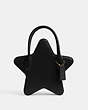 COACH®,STAR BAG IN REGENERATIVE LEATHER,Glovetanned Leather,Brass/Black,Front View
