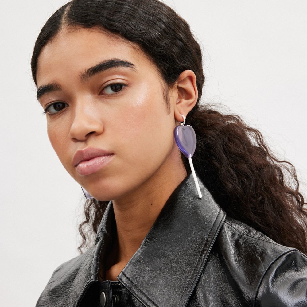 COACH®,ハート ロリポップ アンド ホイッスル ミスマッチ ピアス,ピアス,