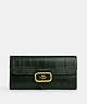COACH®,PORTEFEUILLE MINCE MORGAN,Cuir,Or/Vert Amazone,Front View