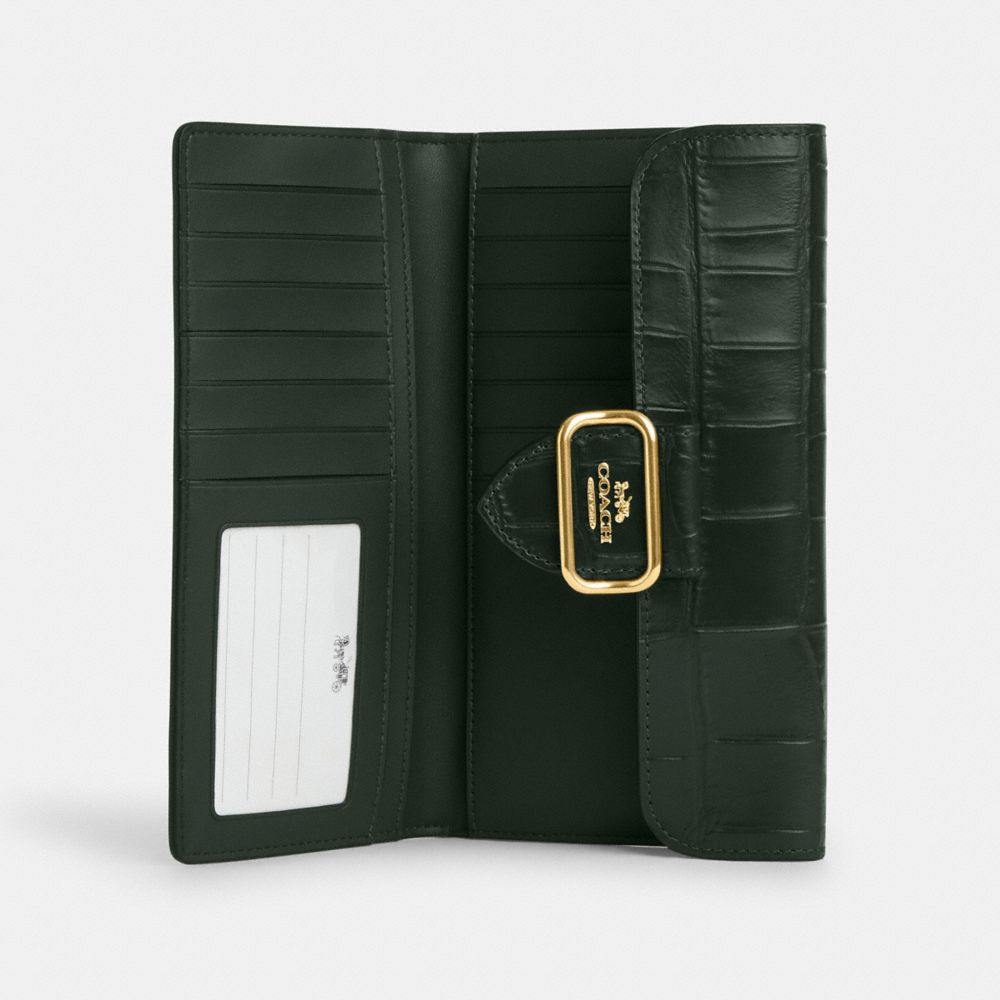 COACH®,モーガン スリム ウォレット,長財布,ｱﾏｿﾞﾝ ｸﾞﾘｰﾝ