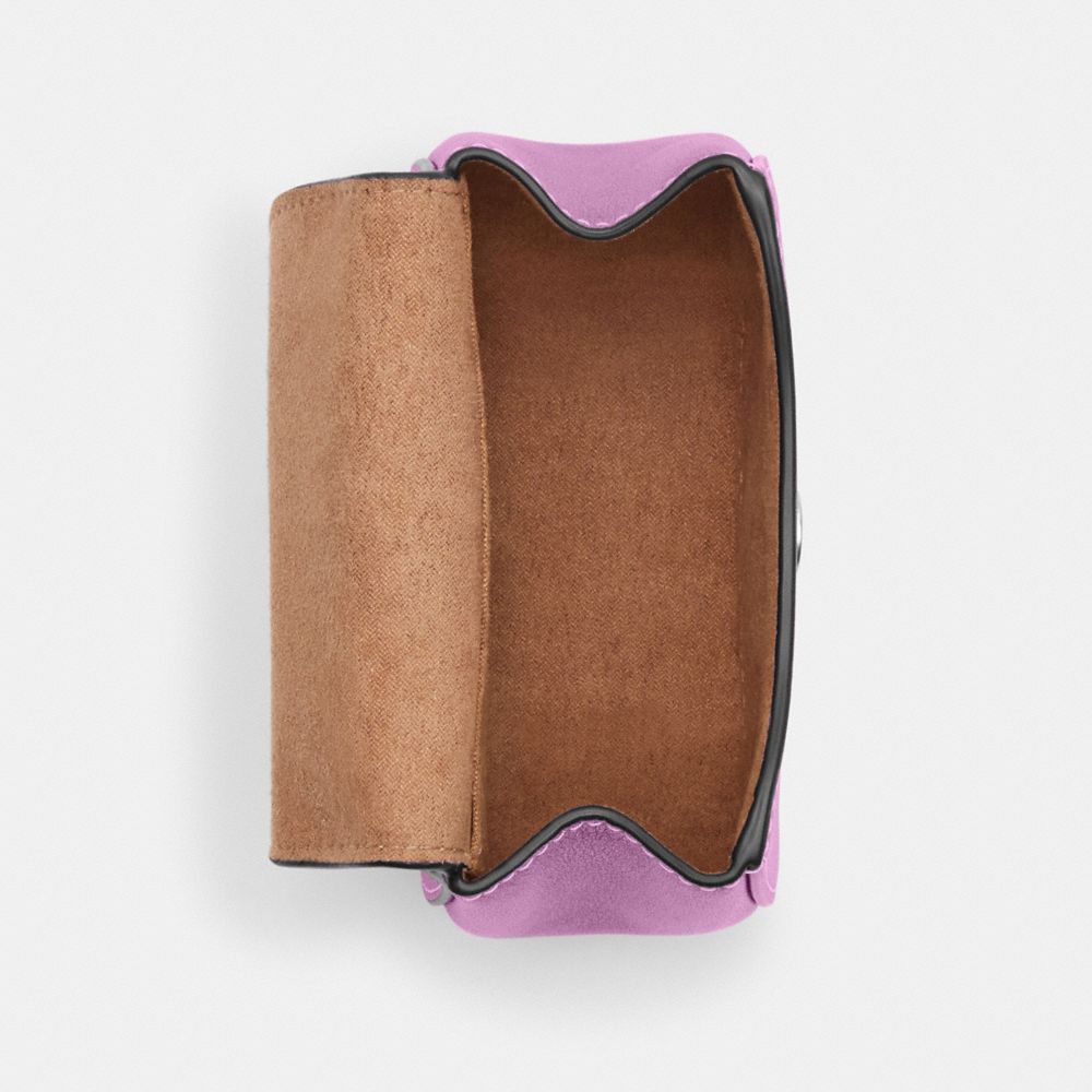 COACH®,モーガン カード ケース オン チェーン,カードケース&パスケース,ｼﾙﾊﾞｰ/ﾒﾀﾘｯｸ ﾗｲﾗｯｸ