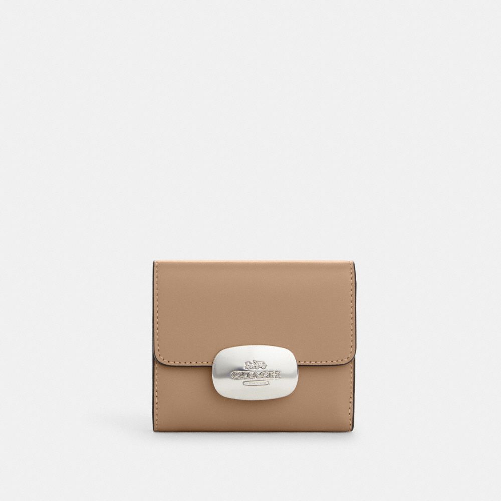 Shop Coach Outlet Eliza Small Wallet In Beige