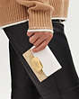 COACH®,ELIZA SMALL WALLET IN SIGNATURE CANVAS,pvc,Gold/Light Khaki Chalk,Detail View