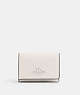 COACH®,MICRO WALLET,Leather,Mini,Silver/Chalk,Front View