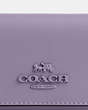 COACH®,MICRO WALLET,Leather,Mini,Silver/Light Violet