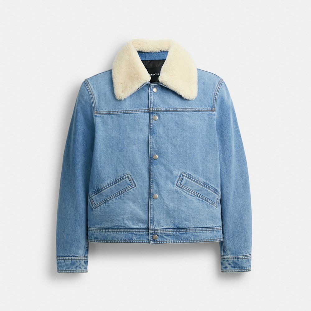 Denim Jacket With Shearling