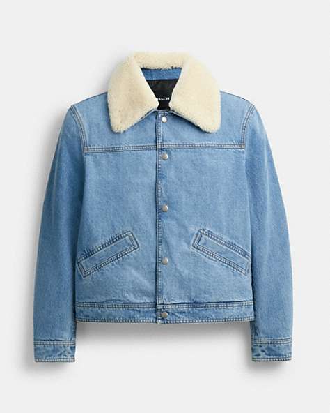 Denim Jacket With Shearling