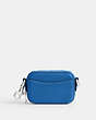 COACH®,CROSSBODY POUCH,Crossgrain Leather,Mini,Blueberry,Back View