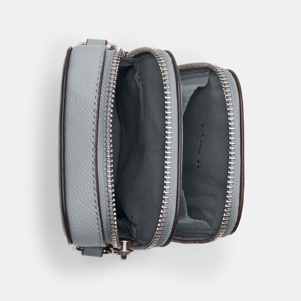 COACH®,フォーン クロスボディ,メッセンジャー&ボディバッグ,ｸﾞﾚｰ ﾌﾞﾙｰ