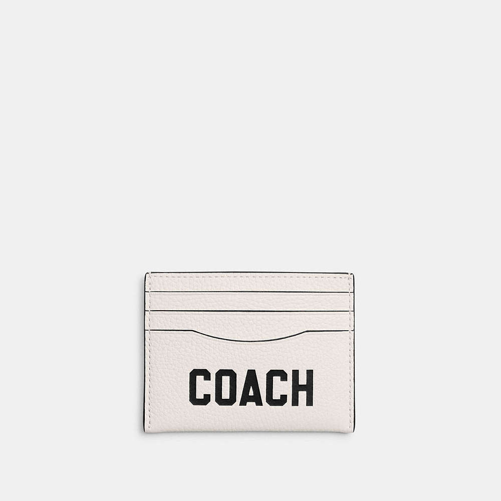 Coach Card Case With  Graphic In Brown