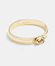COACH®,TABBY HINGED BANGLE,Gold,Front View