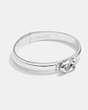 COACH®,TABBY HINGED BANGLE,Silver,Front View