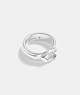 COACH®,TABBY RING,Silver,Front View