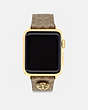 COACH®,APPLE WATCH® STRAP, 38MM, 40MM AND 41MM,Tan,Front View