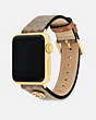 COACH®,APPLE WATCH® STRAP, 38MM, 40MM AND 41MM,Tan,Angle View