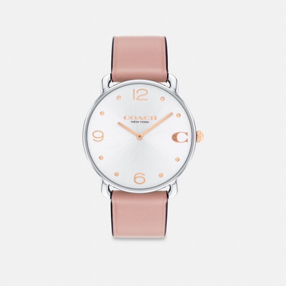 COACH®,ELLIOT WATCH, 36MM,Blush,Front View