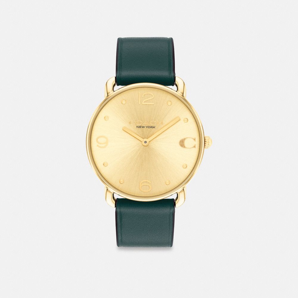 COACH®,MONTRE ELLIOT, 36 MM,Vert,Front View