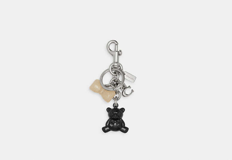 Coach Outlet Bear Cluster Bag Charm In Metallic