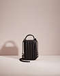 COACH®,RESTORED ALIE CAMERA BAG WITH QUILTING,Nappa leather,Mini,Pewter/Black,Front View