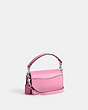 COACH®,TABBY BAG 12 IN SIGNATURE CANVAS,Silver/Vivid Pink,Angle View
