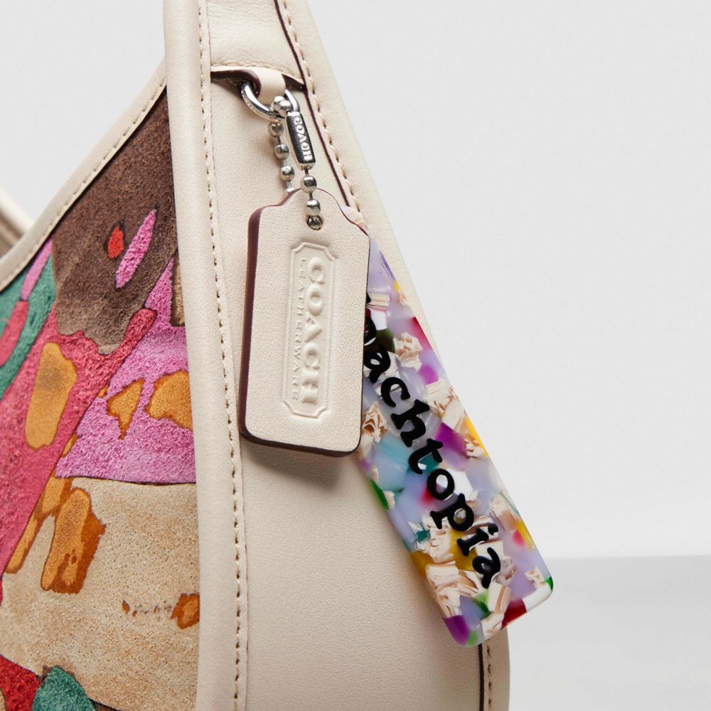 COACH®,Ergo Bag In Upcrushed Upcrafted Leather,Leather,Lining Leather,Acrylic,Shoulder Bag,Plastic,Piping,Embossed,Logo,Ca...,Multi Color,Group View