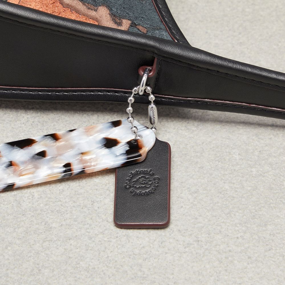 COACH®,Ergo Bag In Upcrushed Upcrafted Leather,Leather,Lining Leather,Acrylic,Shoulder Bag,Plastic,Piping,Embossed,Logo,Ca...,Multi Color