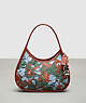 COACH®,Ergo Bag in Patchwork Upcrushed Upcrafted Leather,Upcrafted Leather™,Small,Army Green/Indigo Multi,Front View
