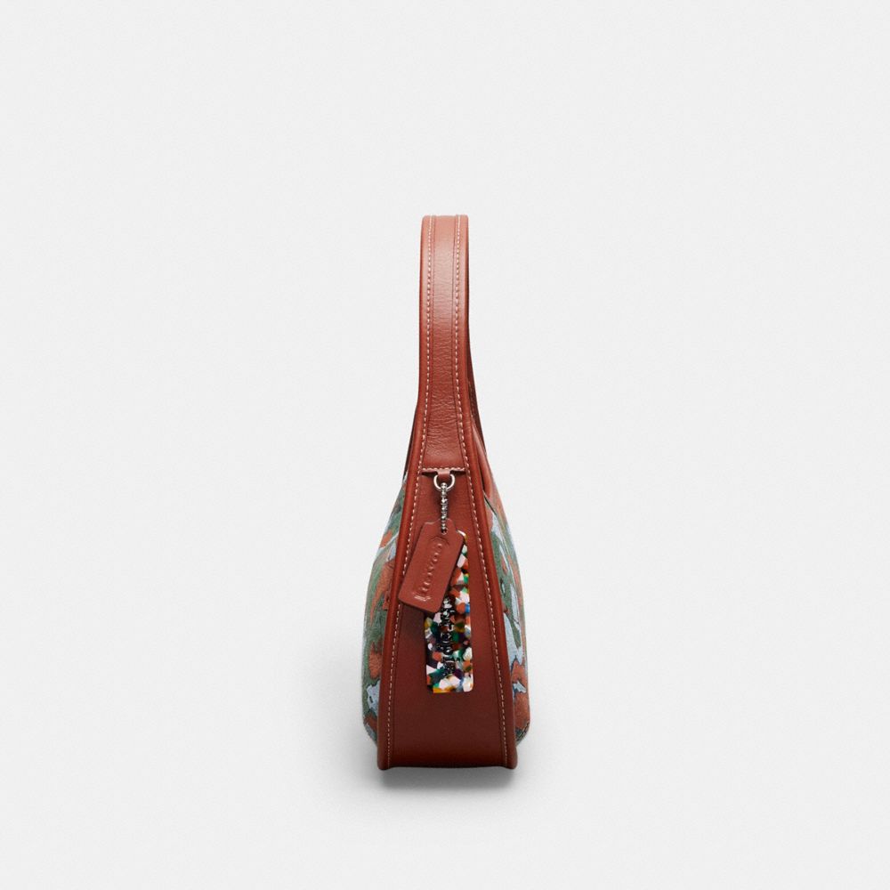 COACH®,Ergo Bag In Upcrushed Upcrafted Leather,Leather,Lining Leather,Acrylic,Shoulder Bag,Plastic,Piping,Embossed,Logo,Ca...,Multi Color,Group View