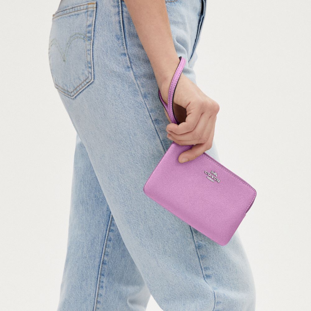 COACH®,Corner Zip Wristlet,,Detail View