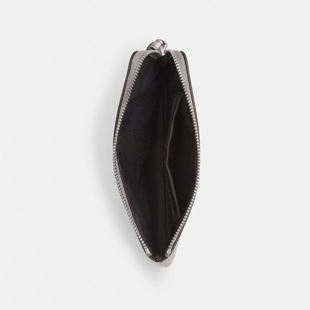 COACH®,Corner Zip Wristlet,,Inside View,Top View