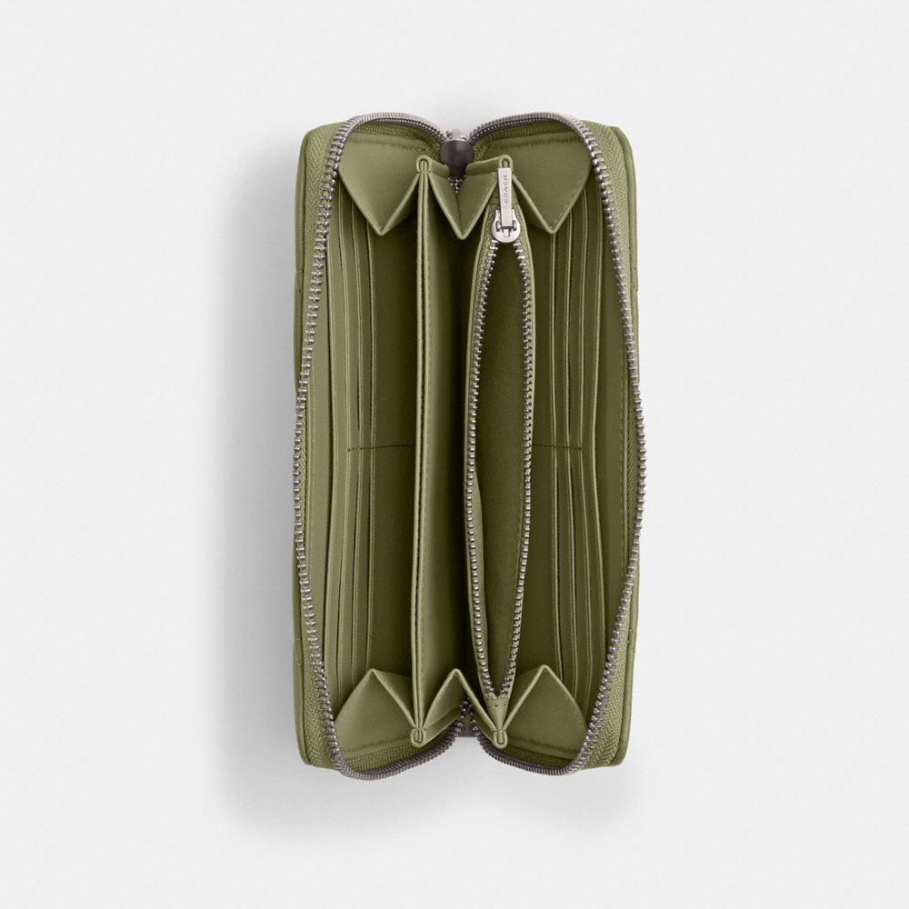 COACH®,アコーディオン ジップ ウォレット・ピロー キルティング,長財布,ﾓｽ