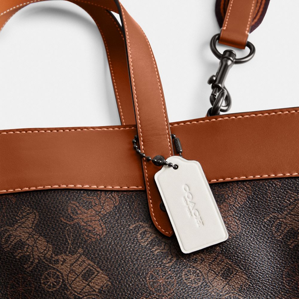 COACH®,Field Tote Bag 40 With Large Horse And Carriage Print,,Closer View