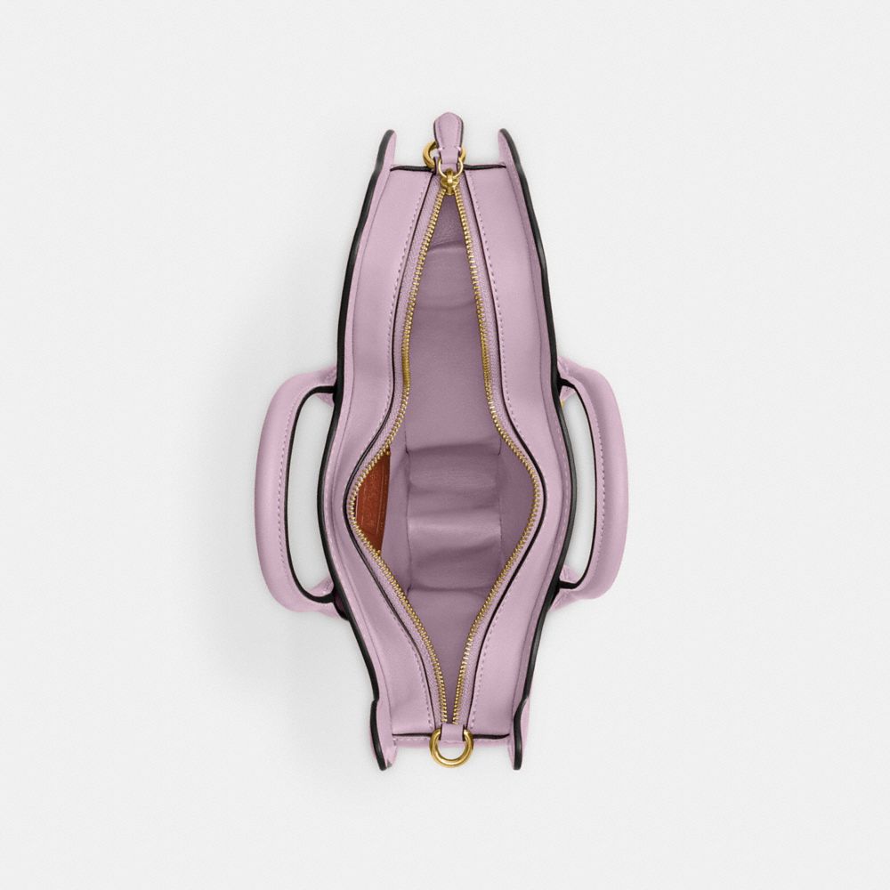 COACH®,REXY BAG,Medium,Brass/Faded Purple,Inside View,Top View