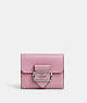 COACH®,SMALL MORGAN WALLET,Leather,Mini,Silver/Tulip,Front View