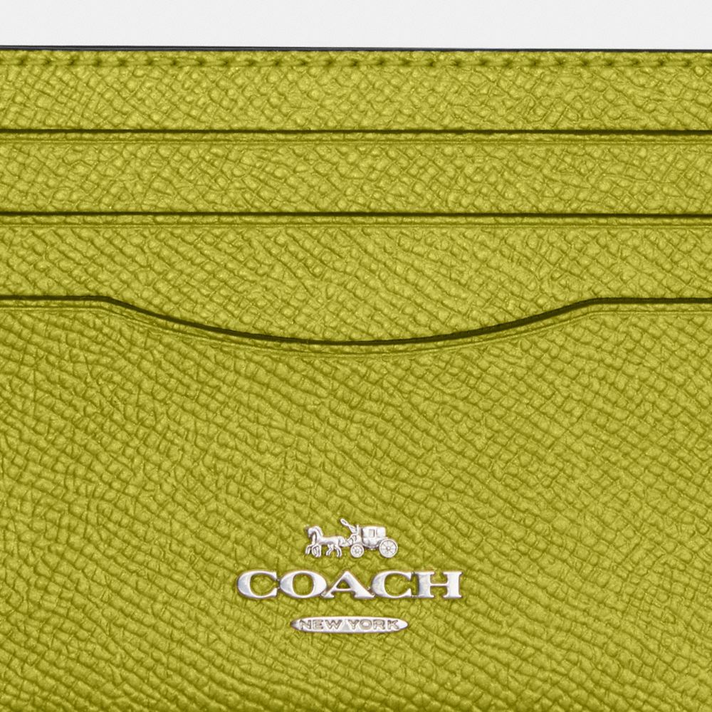 COACH®,スリム ID カード ケース,カードケース&パスケース,ｼﾙﾊﾞｰ/ﾒﾀﾘｯｸ ｼﾄﾘﾝ