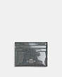 COACH®,SLIM ID CARD CASE,Crossgrain Leather,Mini,Silver/Gunmetal,Front View