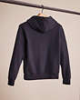 COACH®,RESTORED HORSE AND CARRIAGE HOODIE IN ORGANIC COTTON,Black,Back View