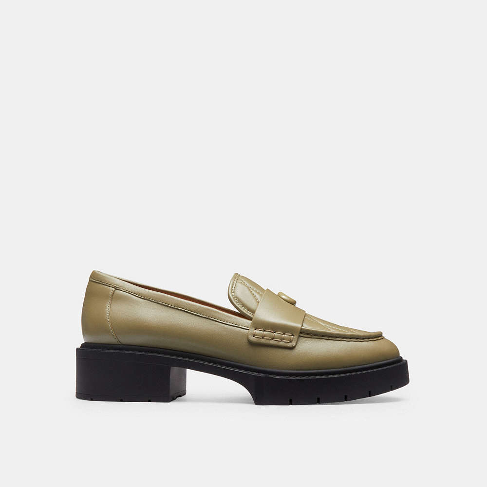 Shop Coach Leah Loafer Mit Steppung In Moss