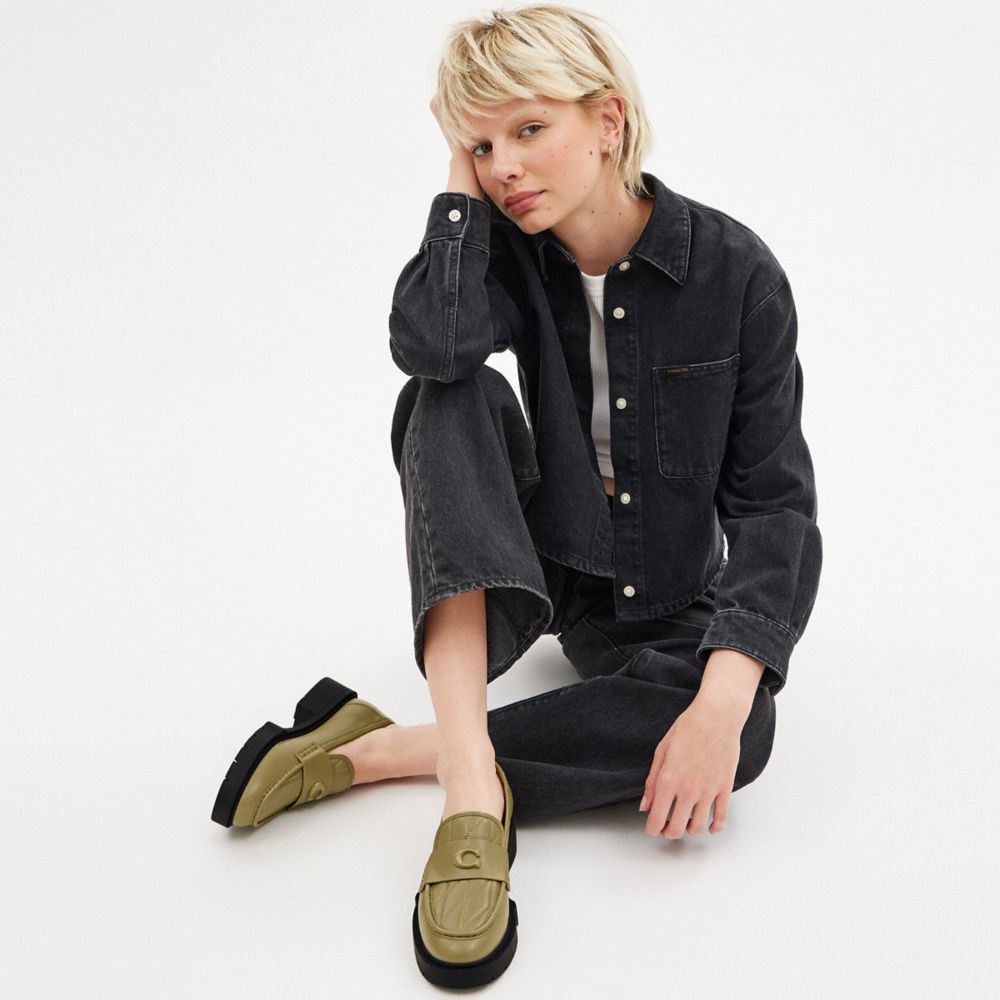 Coach Leah Platform Loafer: Is Coach Making A Comeback?  How to style  loafers, Loafers for women outfit, Loafers outfit