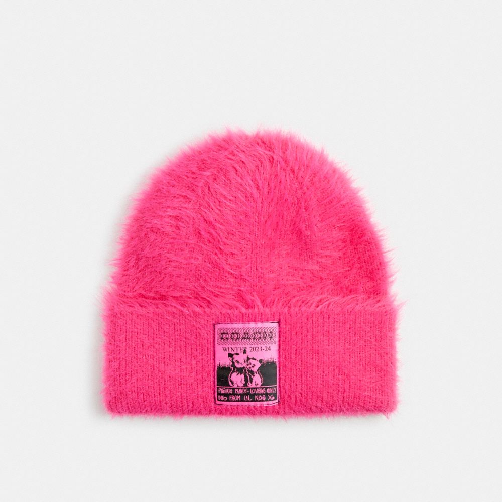 Shop Coach Outlet The Lil Nas X Drop Beanie In Pink