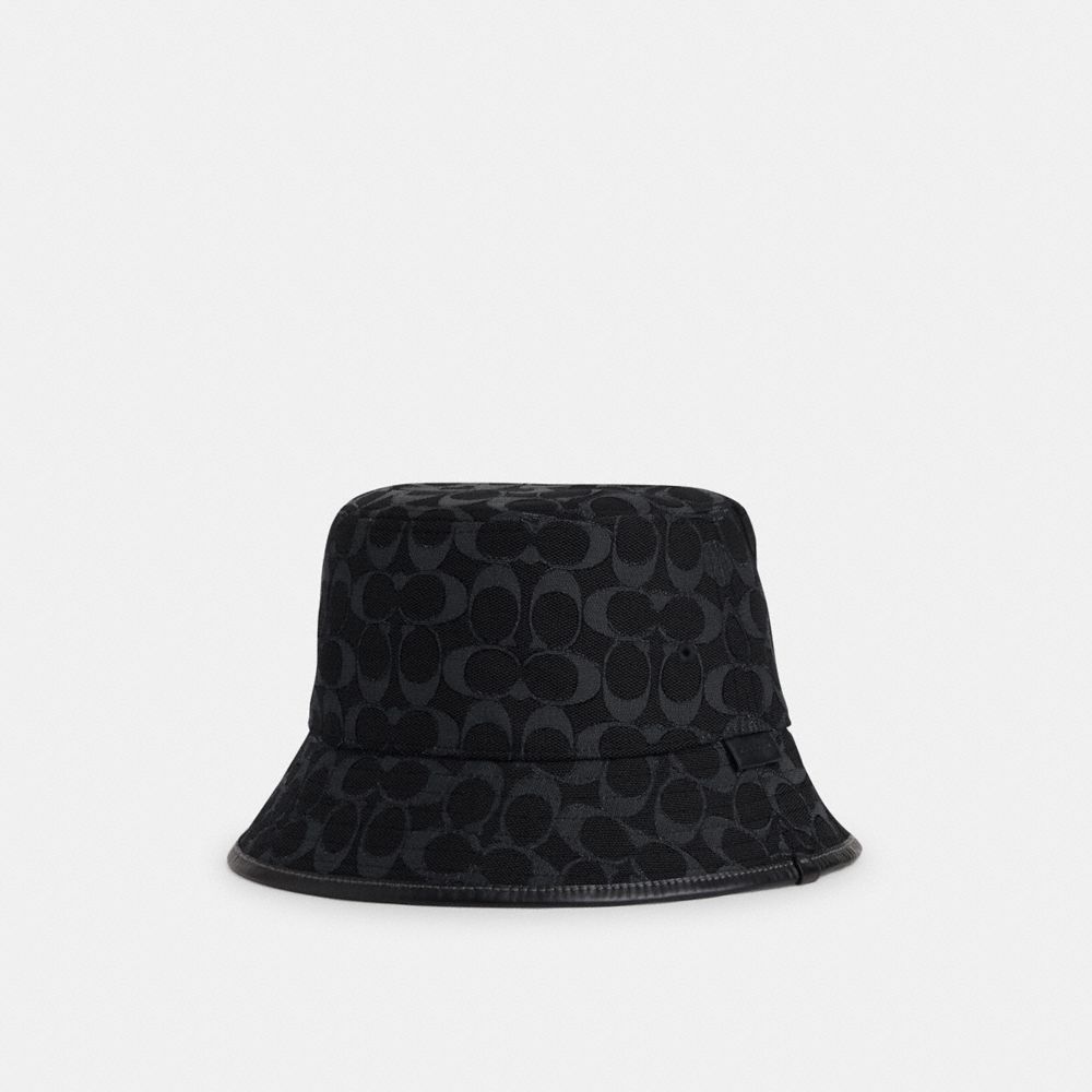 COACH®  Signature Jacquard Flat Brim Hat