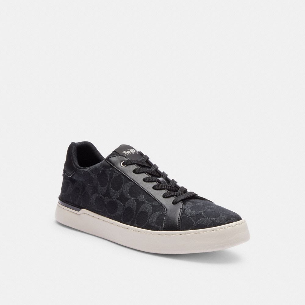 Clip Low Top Sneaker In Signature Denim