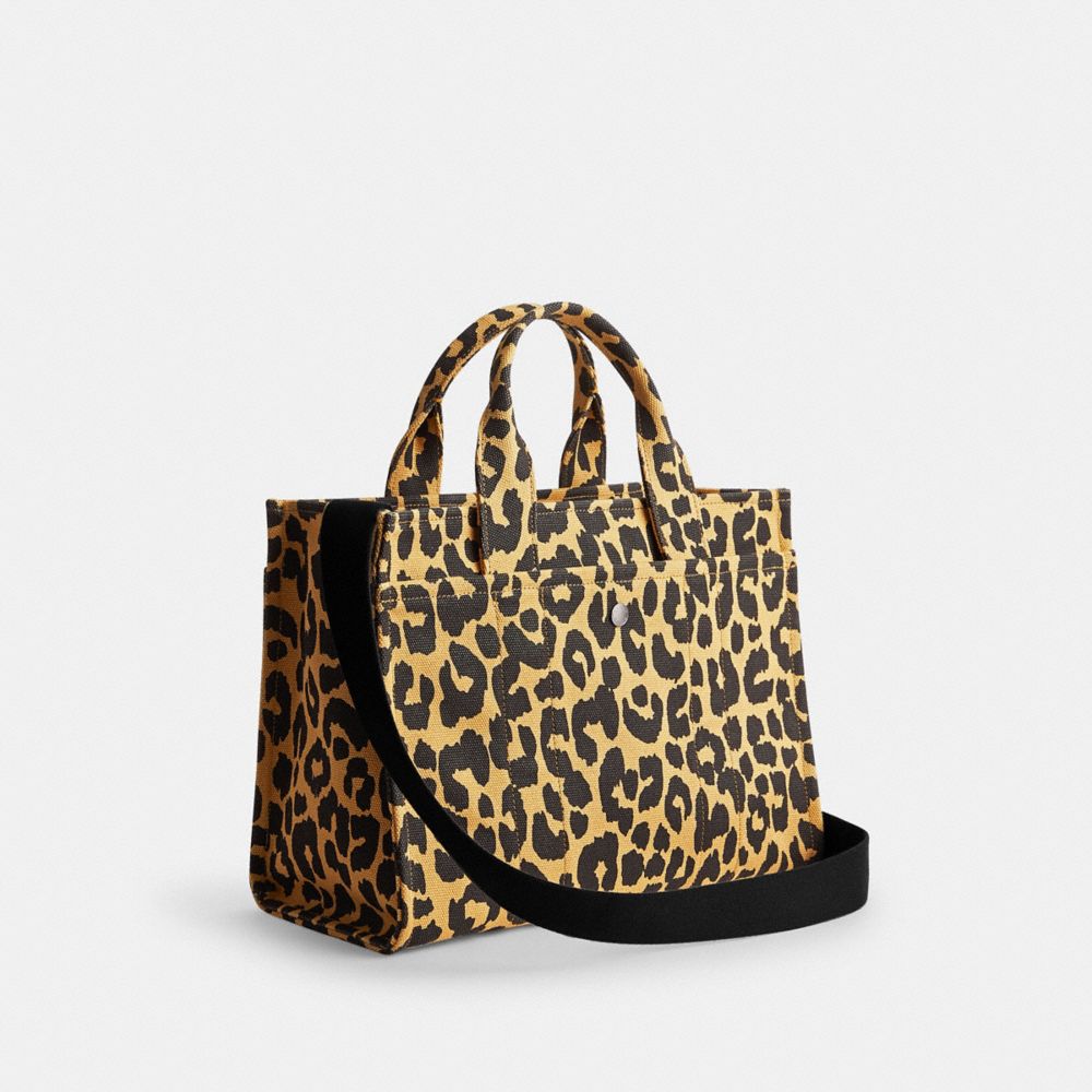 Cargo Tote Bag With Leopard Print