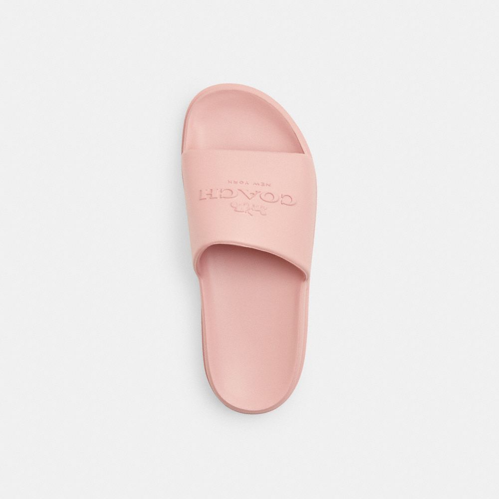 COACH®,Jac Slide,Slides,Logo,Pool,Pink,Inside View,Top View
