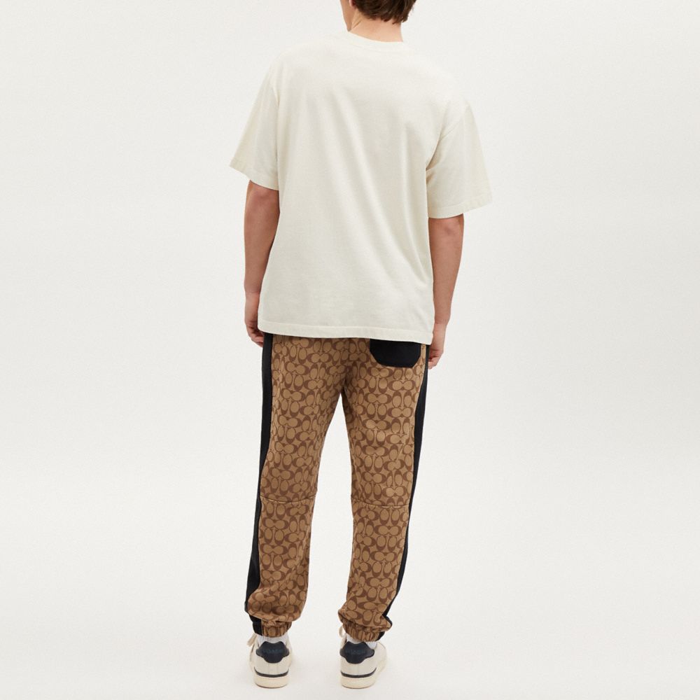 COACH®,SIGNATURE SWEATPANTS,Khaki Signature,Scale View