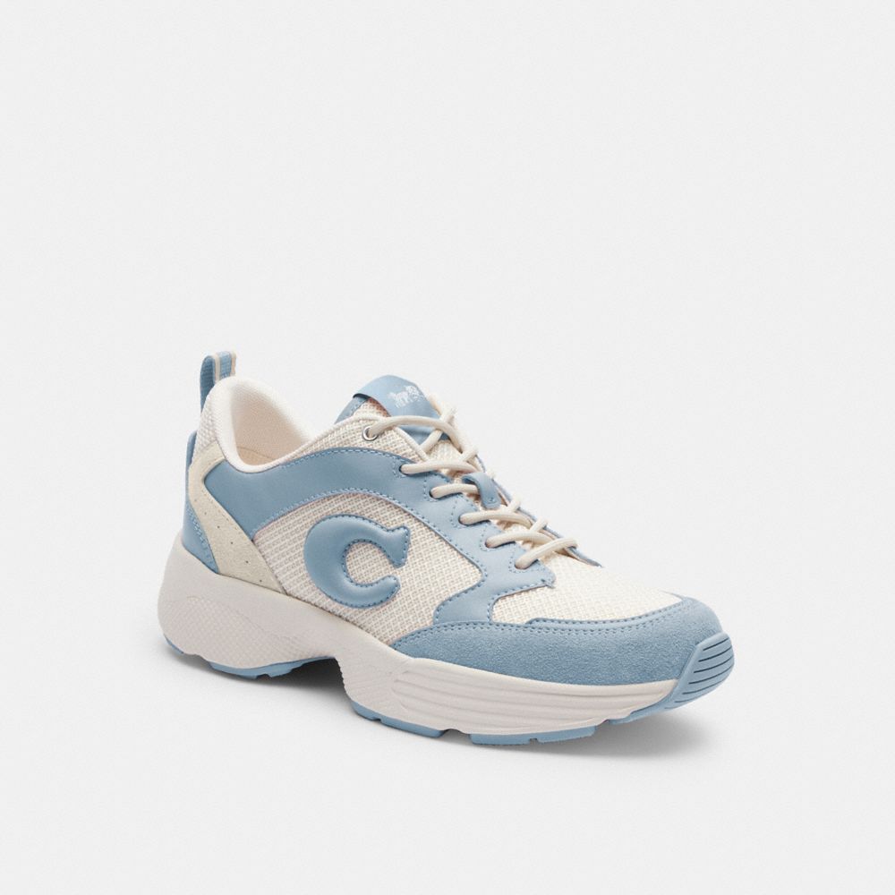 COACH®,STRIDER SNEAKER,Cornflower,Front View