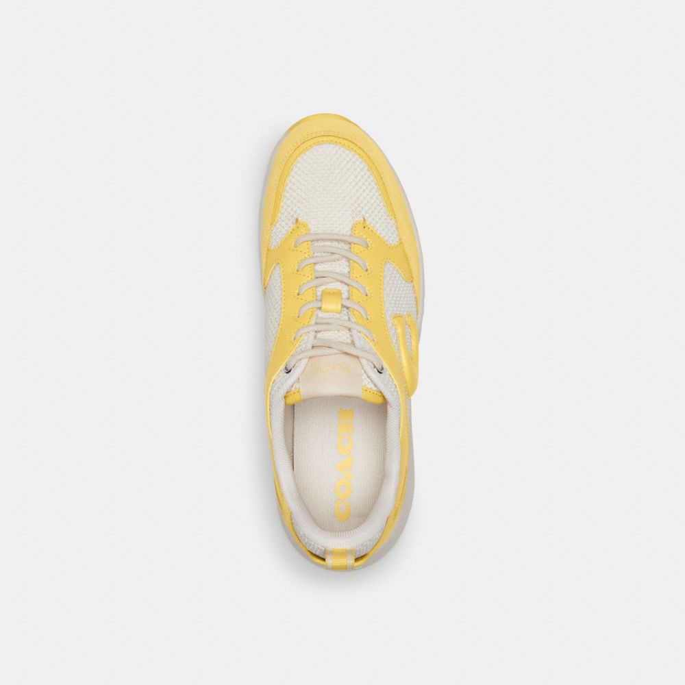 COACH®,STRIDER SNEAKER,Retro Yellow,Inside View,Top View