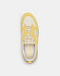 COACH®,STRIDER SNEAKER,Mixed Material,Retro Yellow,Inside View,Top View