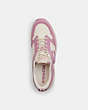 COACH®,STRIDER SNEAKER,Mixed Material,Tulip,Inside View,Top View